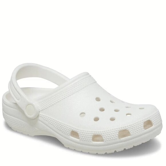 NEW Crocs - Women's Size 10, Classic Glitter Clog - White - Picture 1 of 7